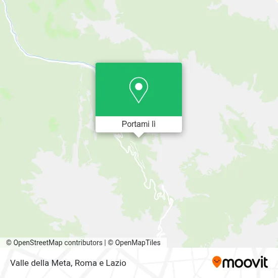 Mappa Valle della Meta