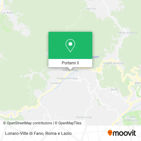 Mappa Lonaro-Ville di Fano