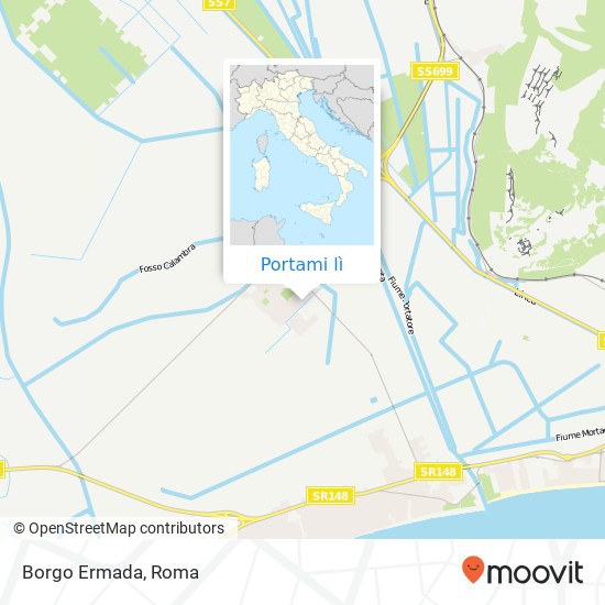 Mappa Borgo Ermada
