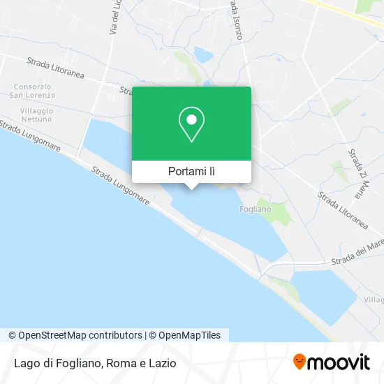 Mappa Lago di Fogliano