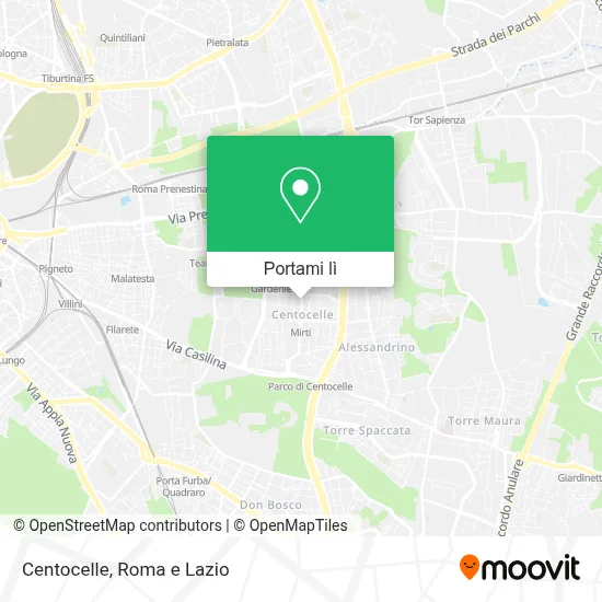 Mappa Centocelle