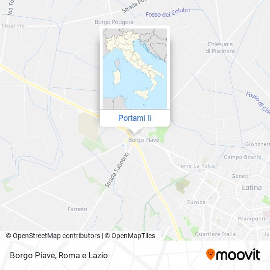 Mappa Borgo Piave