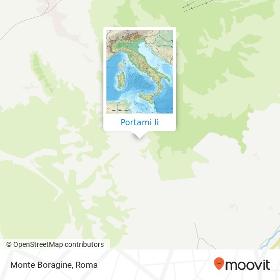 Mappa Monte Boragine