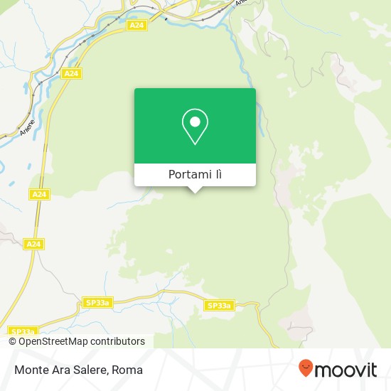 Mappa Monte Ara Salere