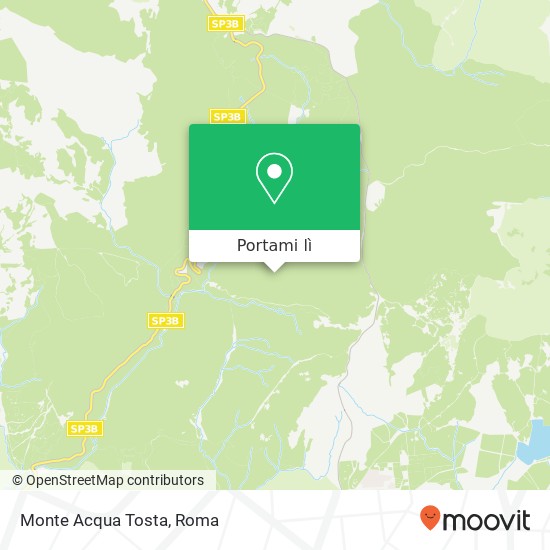 Mappa Monte Acqua Tosta
