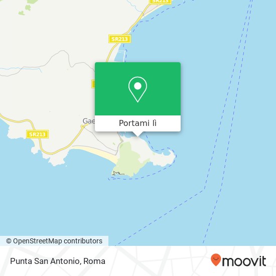 Mappa Punta San Antonio