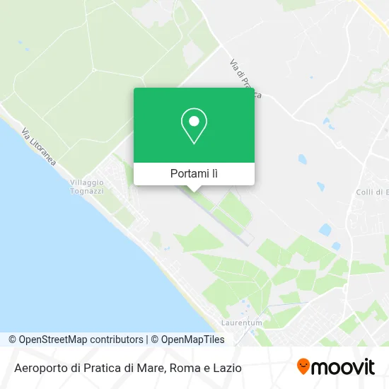 Mappa Aeroporto di Pratica di Mare
