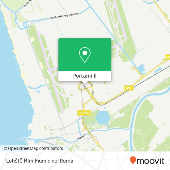 Mappa Letiště Řím-Fiumicino