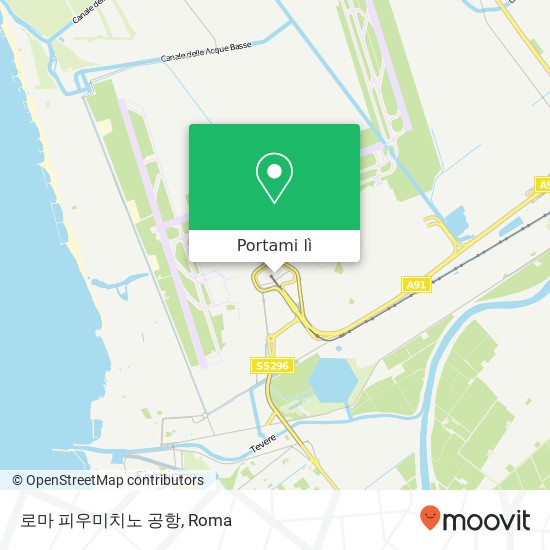 Mappa 로마 피우미치노 공항