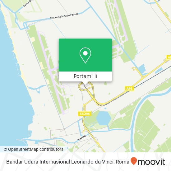 Mappa Bandar Udara Internasional Leonardo da Vinci