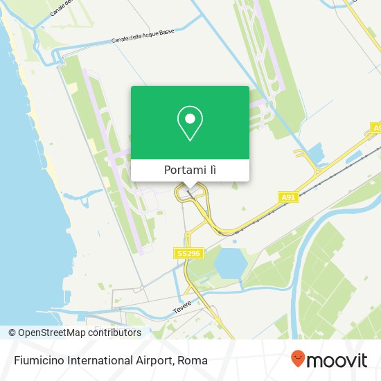 Mappa Fiumicino International Airport