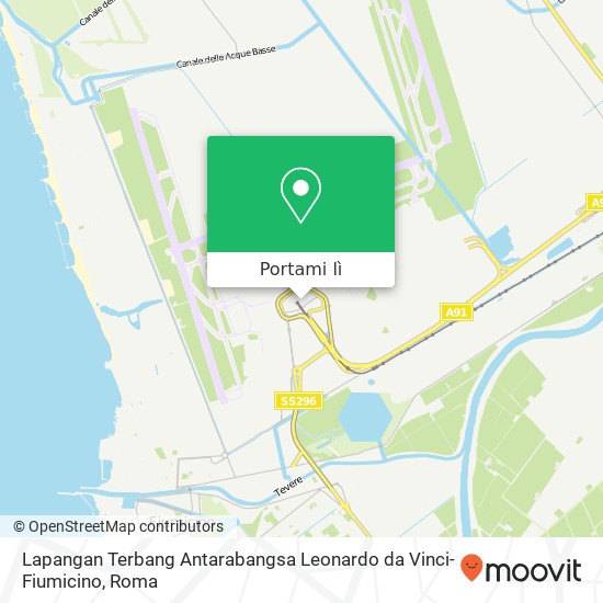 Mappa Lapangan Terbang Antarabangsa Leonardo da Vinci-Fiumicino