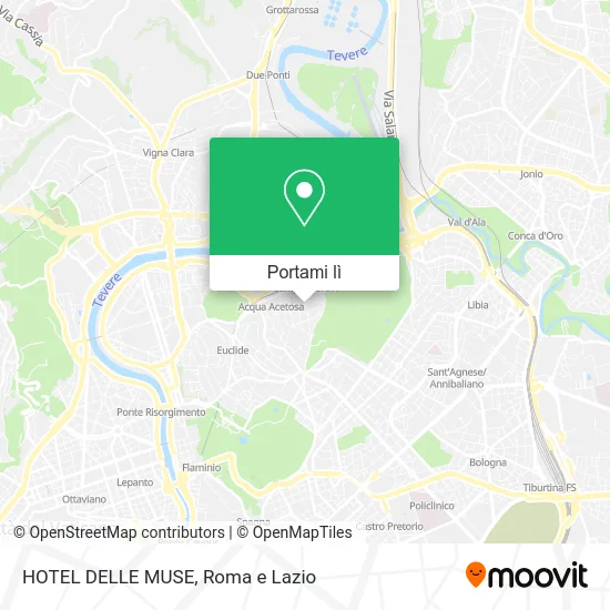 Mappa HOTEL DELLE MUSE