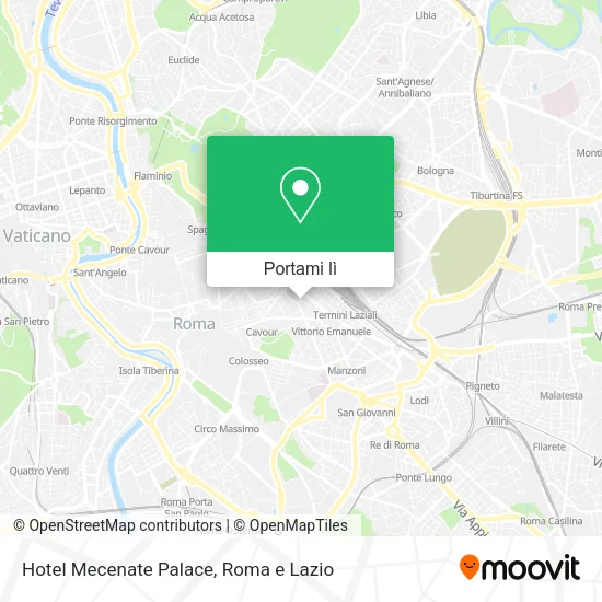 Mappa Hotel Mecenate Palace