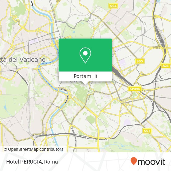 Mappa Hotel PERUGIA