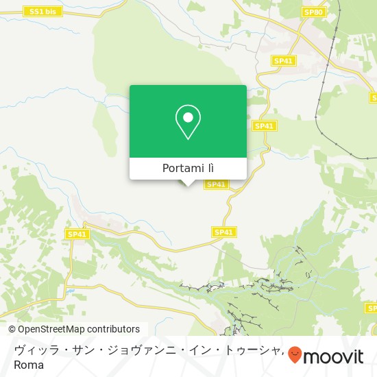 Mappa ヴィッラ・サン・ジョヴァンニ・イン・トゥーシャ