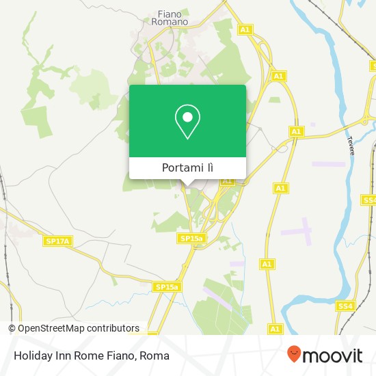 Mappa Holiday Inn Rome Fiano