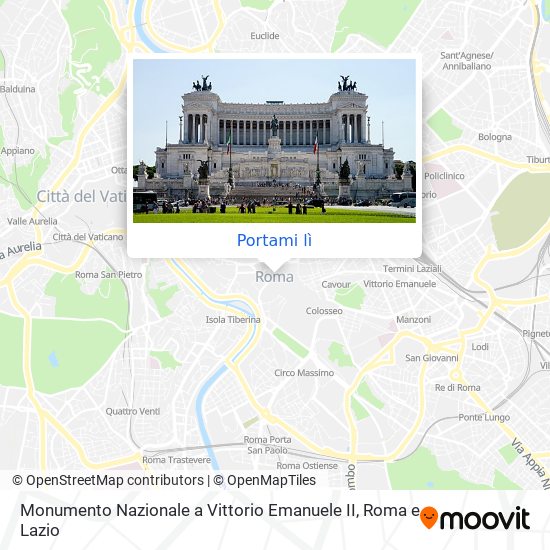 Mappa Monumento Nazionale a Vittorio Emanuele II