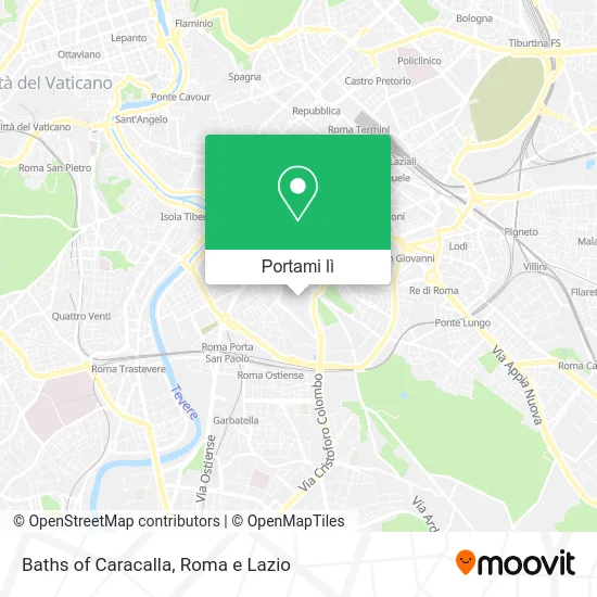 Mappa Baths of Caracalla