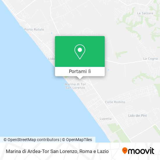 Mappa Marina di Ardea-Tor San Lorenzo