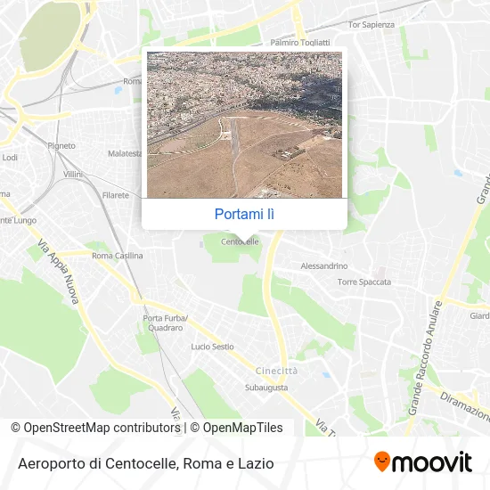 Mappa Aeroporto di Centocelle