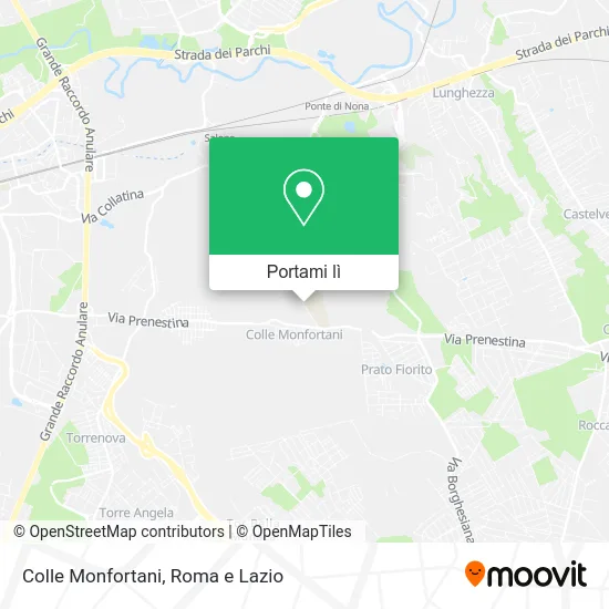 Mappa Colle Monfortani