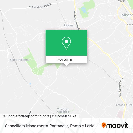 Mappa Cancelliera-Massimetta-Pantanelle