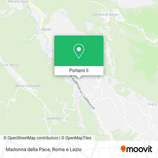 Mappa Madonna della Pace