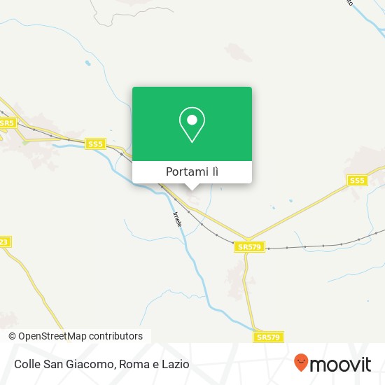 Mappa Colle San Giacomo