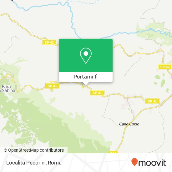 Mappa Località Pecorini