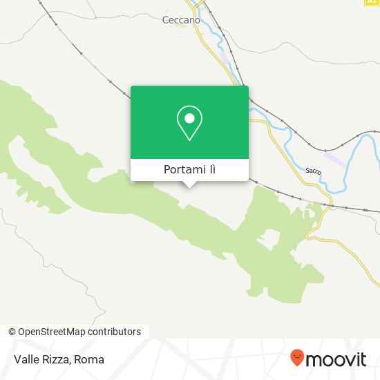 Mappa Valle Rizza