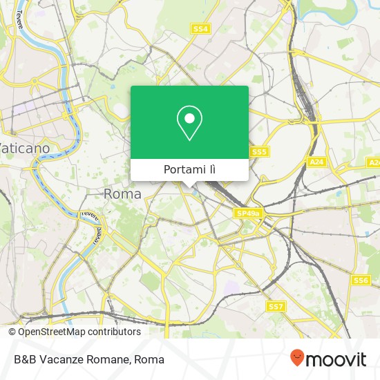 Mappa B&B Vacanze Romane