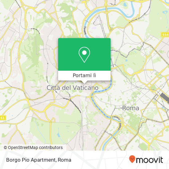 Mappa Borgo Pio Apartment