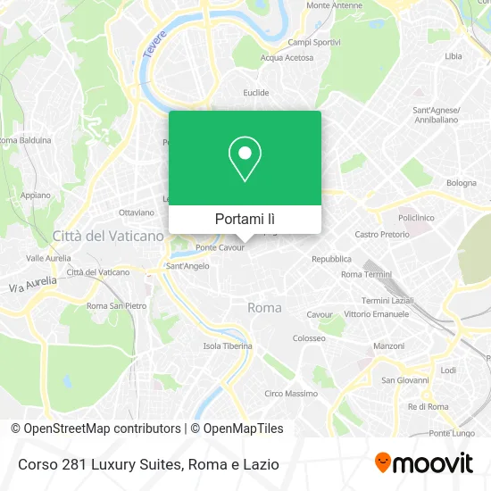 Mappa Corso 281 Luxury Suites