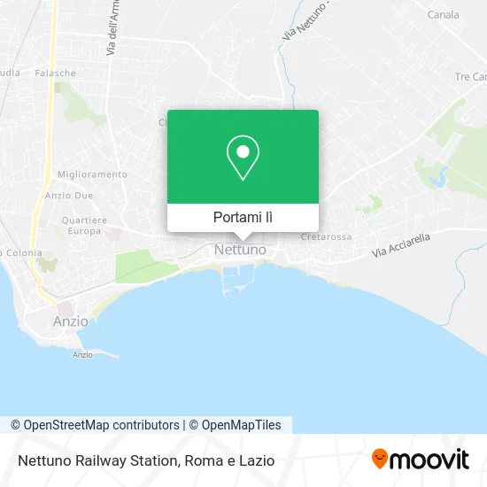 Mappa Nettuno Railway Station