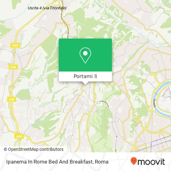 Mappa Ipanema In Rome Bed And Breakfast