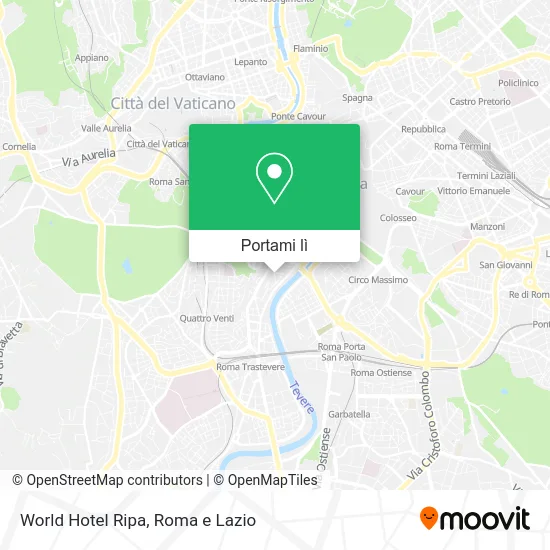 Mappa World Hotel Ripa