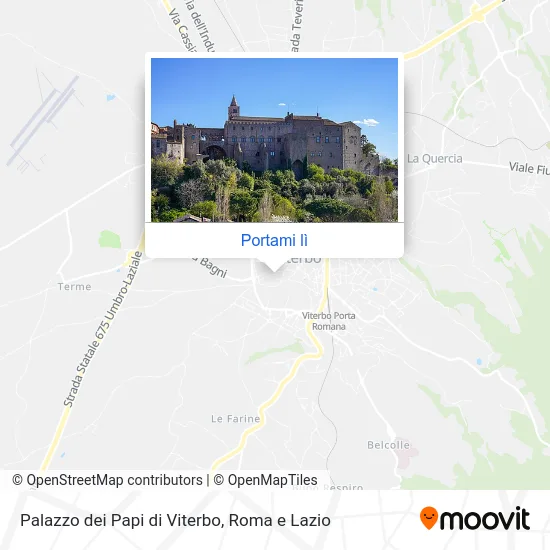 Mappa Palazzo dei Papi di Viterbo