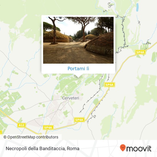 Mappa Necropoli della Banditaccia