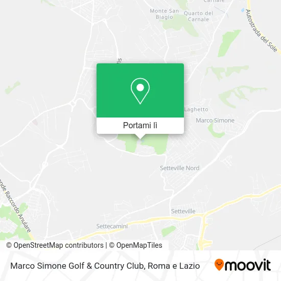 Mappa Marco Simone Golf & Country Club