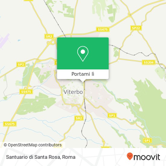 Mappa Santuario di Santa Rosa