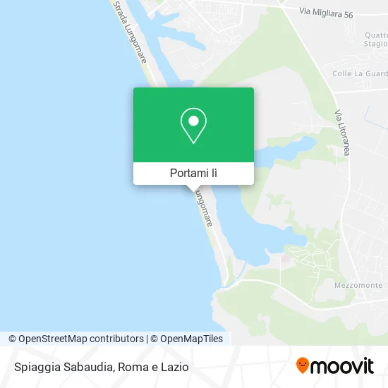Mappa Spiaggia Sabaudia