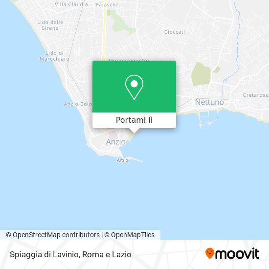 Mappa Spiaggia di Lavinio