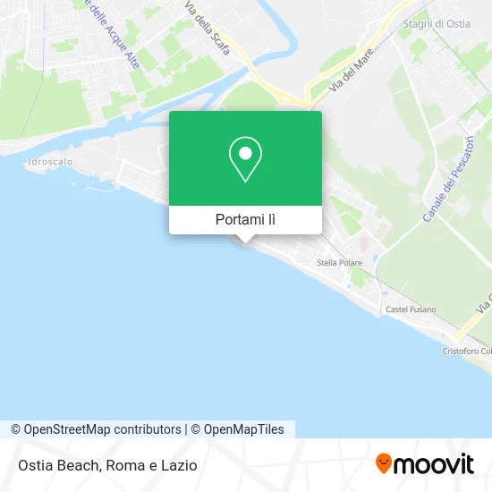 Mappa Ostia Beach