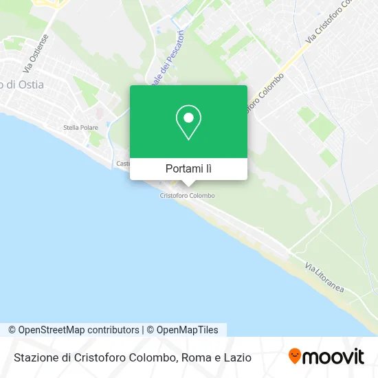 Mappa Stazione di Cristoforo Colombo