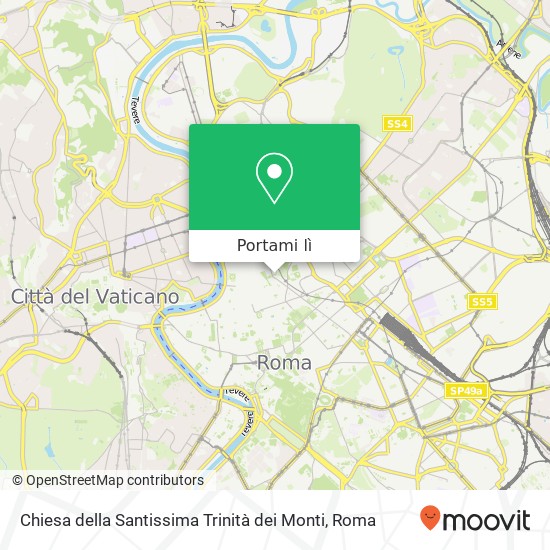 Mappa Chiesa della Santissima Trinità dei Monti