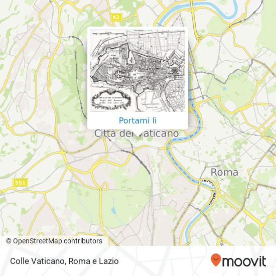 Mappa Colle Vaticano
