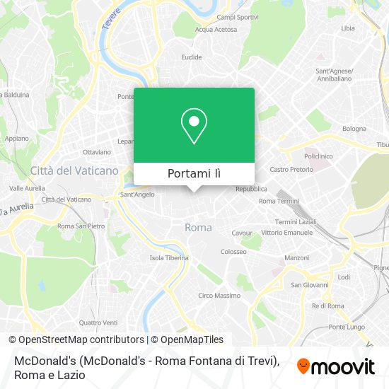 Mappa McDonald's (McDonald's - Roma Fontana di Trevi)