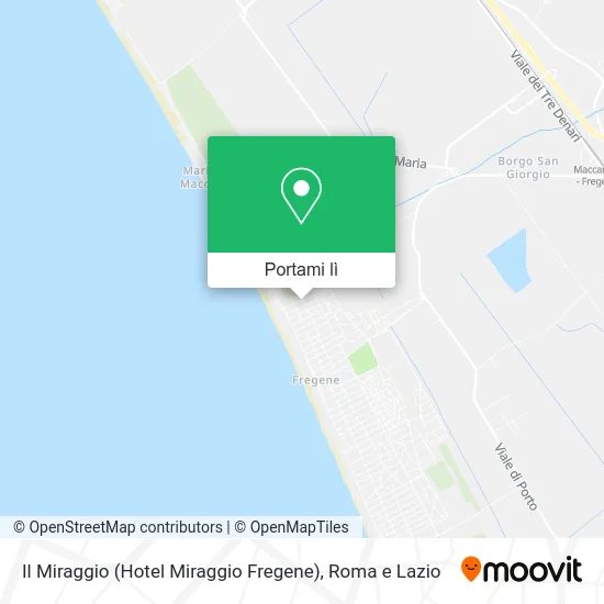 Mappa Il Miraggio (Hotel Miraggio Fregene)