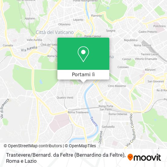 Mappa Trastevere / Bernard. da Feltre (Bernardino da Feltre)